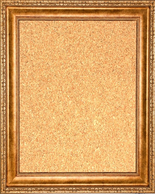 Framed Cork Board With Antique Gold Finish Frame Traditional Framed Cork Board 16 X 20 With Antique Gold Finish Frame
