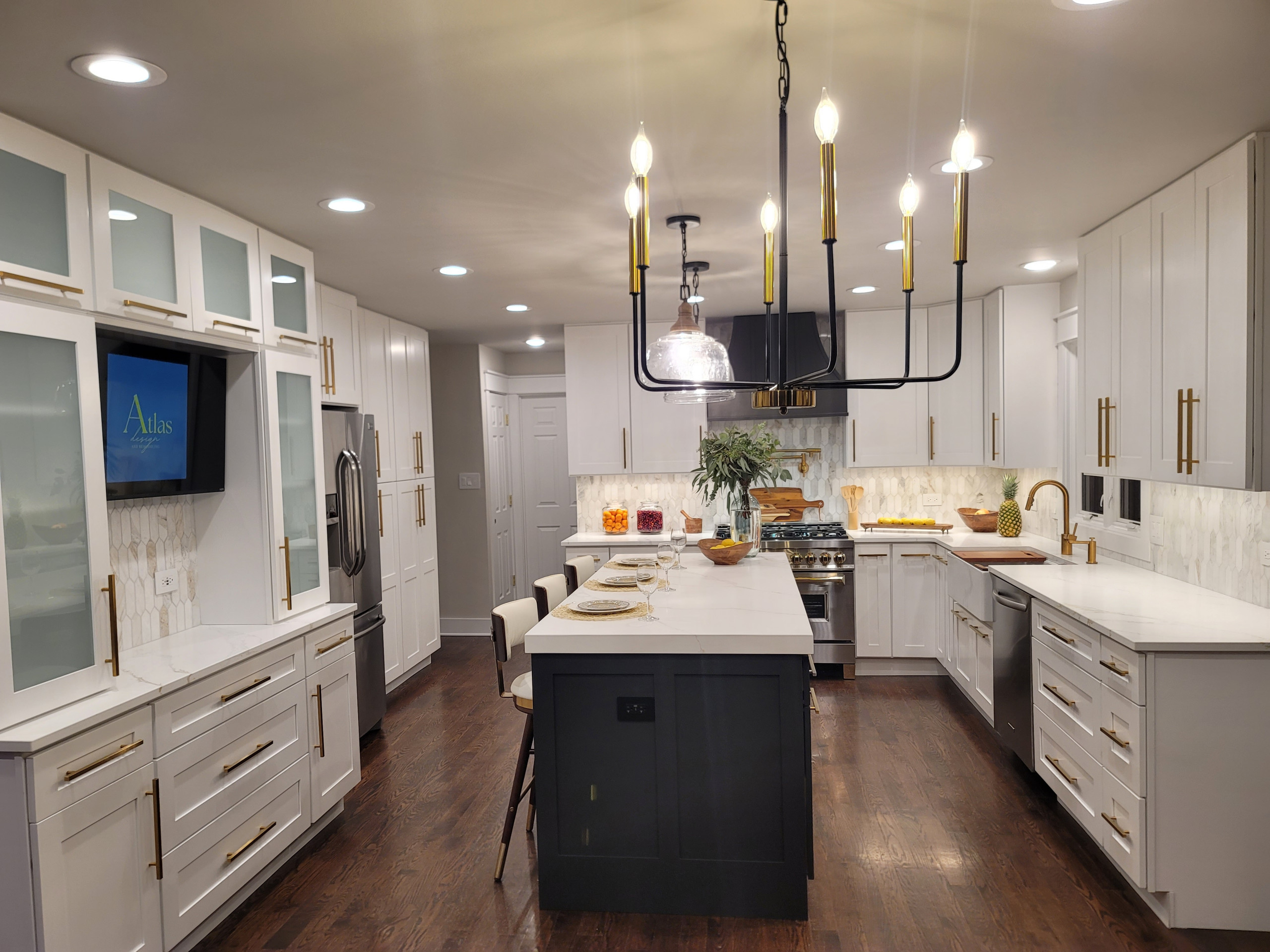 Custom Kitchen with Built-ins and Butler's Pantry