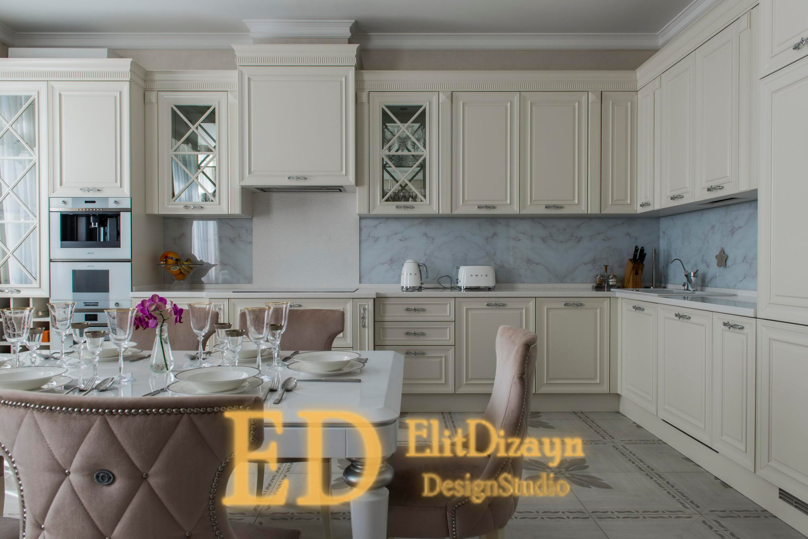 Квартира неоклассика - 3 (кухня)