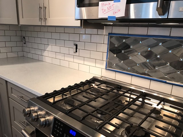 Custom Backsplash trendy-koekken
