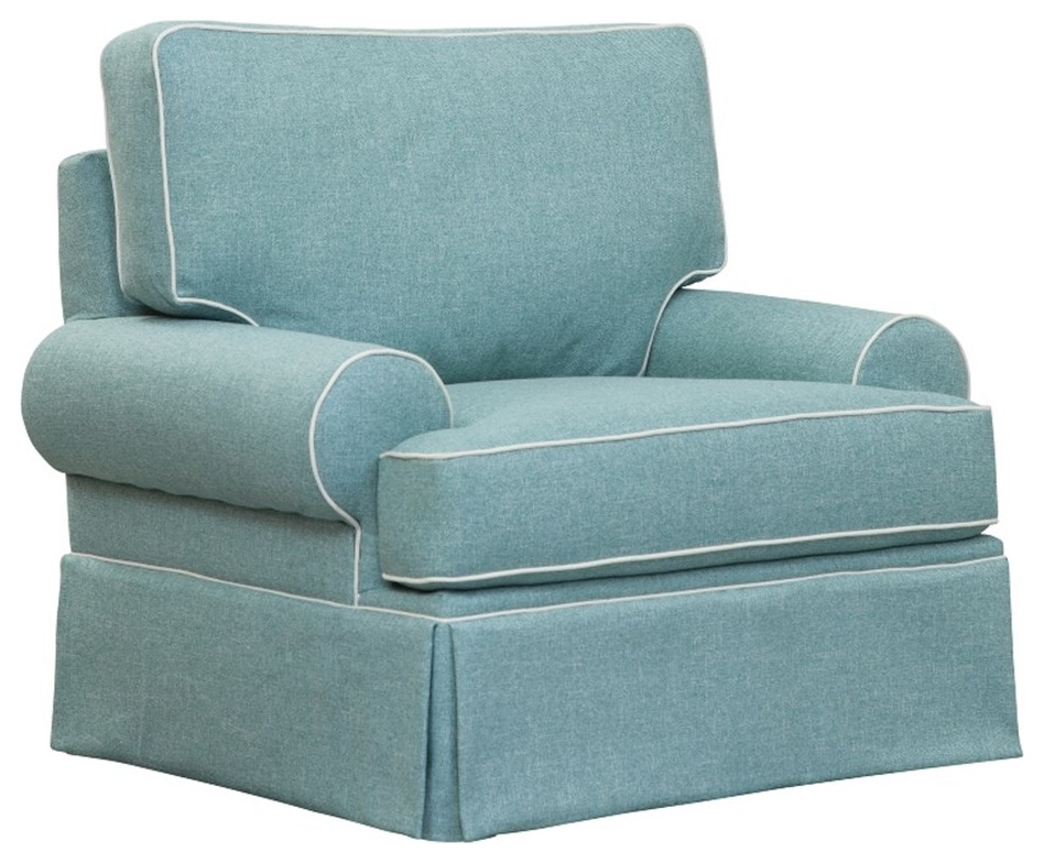 American Furniture Classics 8030S275A Coastal Aqua Series Arm Chair