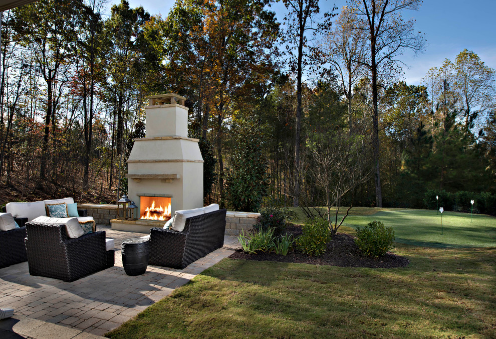 This is an example of a transitional patio in Atlanta.