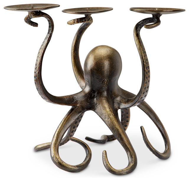 Octopus Pillar Trio Candleholder
