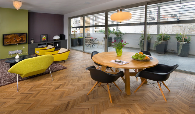 living room minimalistisch-esszimmer