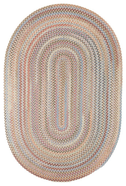 Cherry Hill Premium Braided Wool Rug, 7'x9' Oval - Contemporary - Area ...