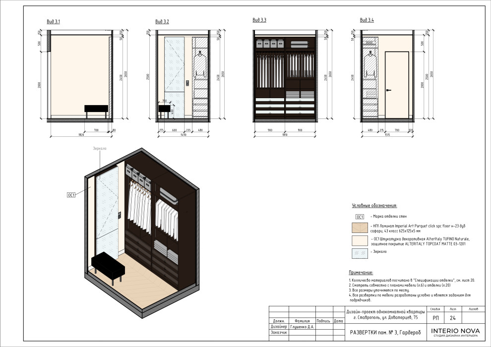 Дизайн-проект квартиры в современном стиле