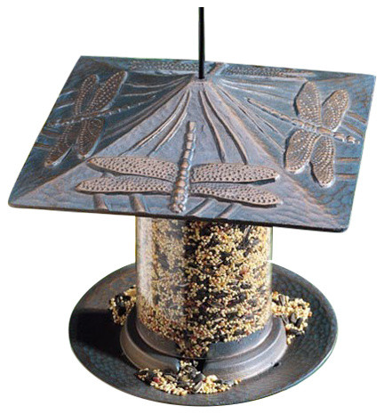 Dragonfly 6 Inch Tube Bird Feeder Traditional Bird Feeders