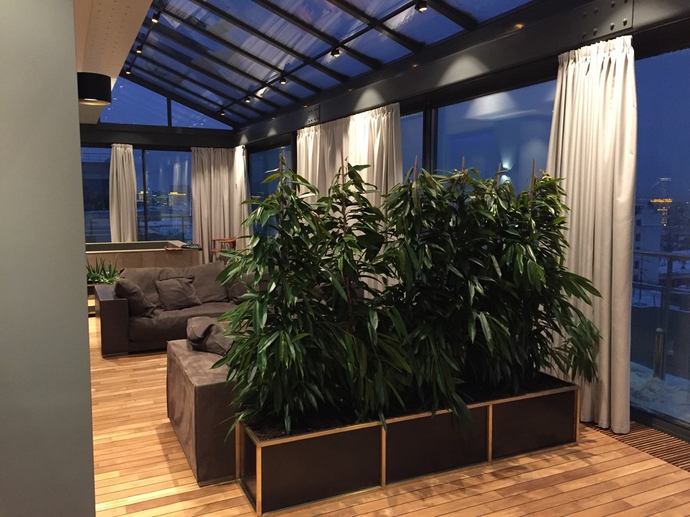 Казарменный. Москва. Зимний сад на крыше