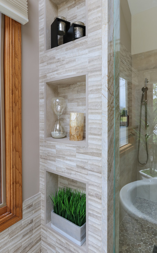 Palatine Master Bath Oasis - Transitional - Bathroom - Chicago - by ...
