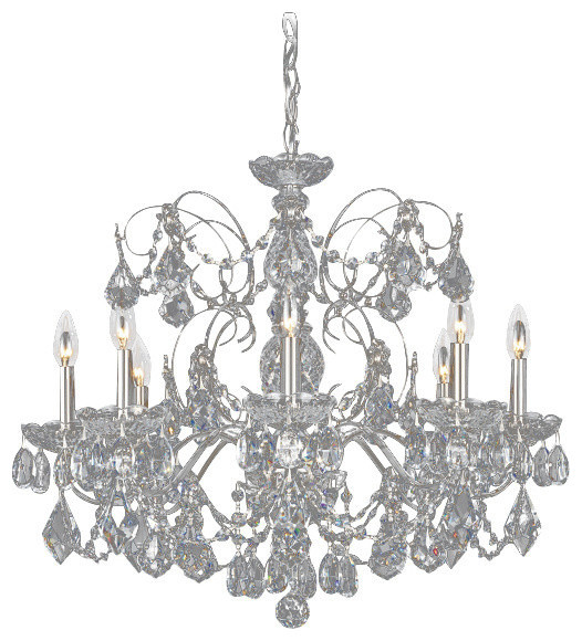 Schonbek Swarovski Lighting Century Chandelier, Silver - Traditional