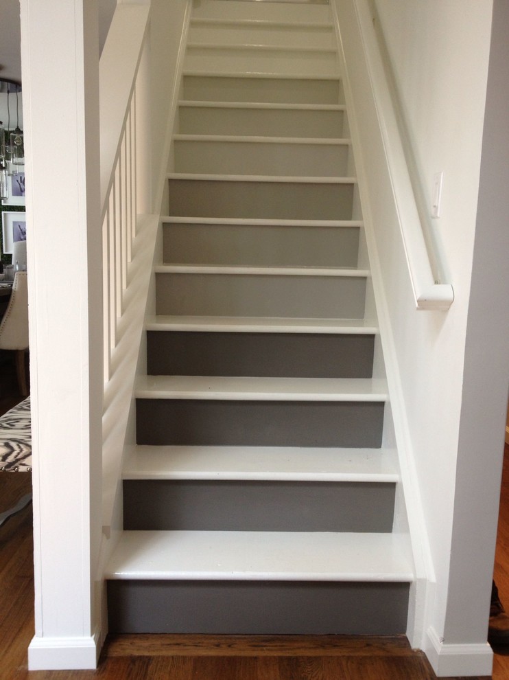 Example of a trendy staircase design in New York