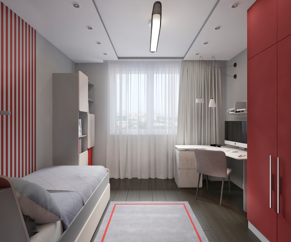 Квартира в сером цвете