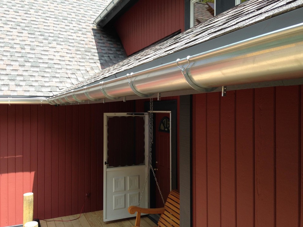 Traditional Bead Half Round Seamless Gutters Traditional New York