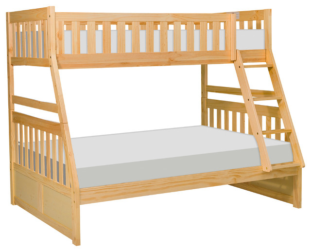 Brighton Twin Over Full Bunk Bed Natural Pine