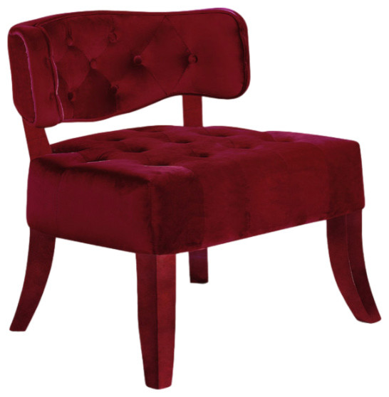 Shop Houzz | Meridian Furniture Charlotte Velvet Accent ...