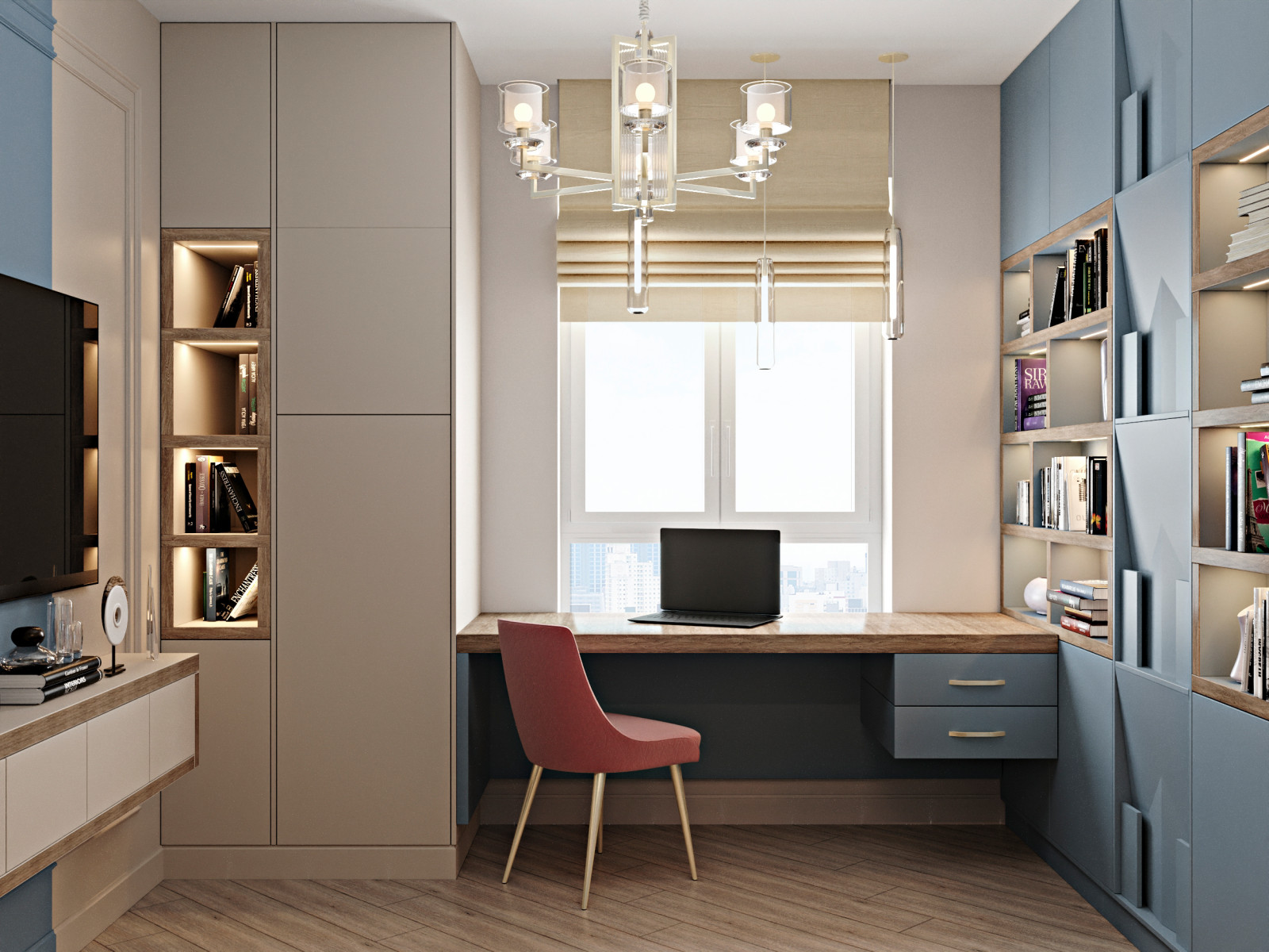 Лаконичная квартира в неоклассическом стиле.