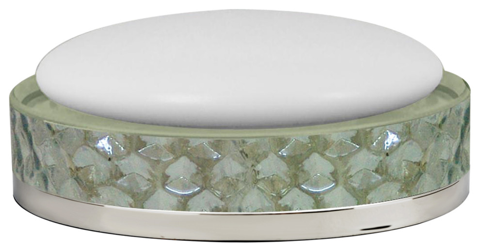 nu steel Sea Glass Soap Dish Contemporary Soap Dishes & Holders