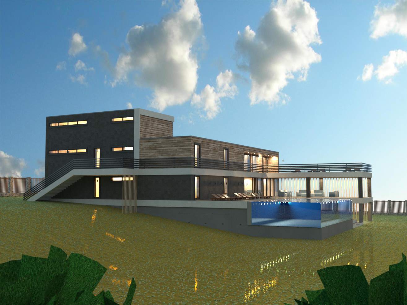 Вилла с бассейном