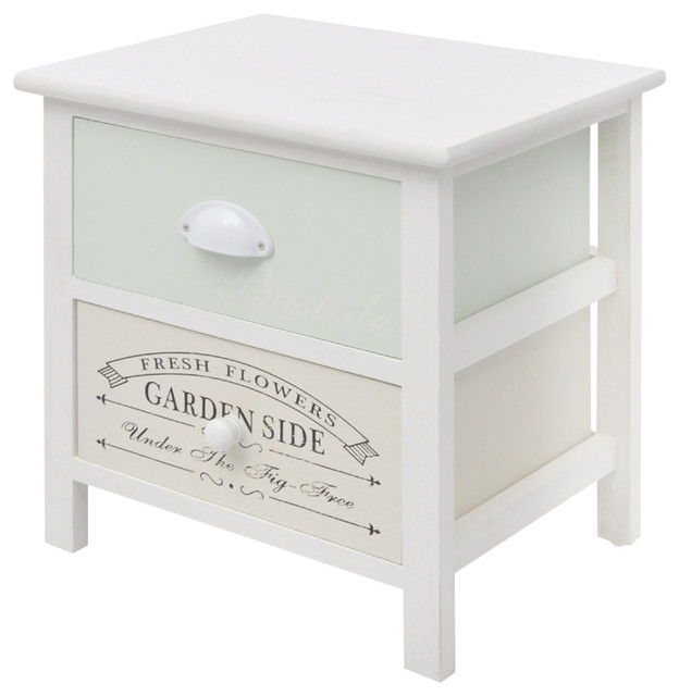 Vidaxl Shabby Chic French Bedside Cabinet Wood