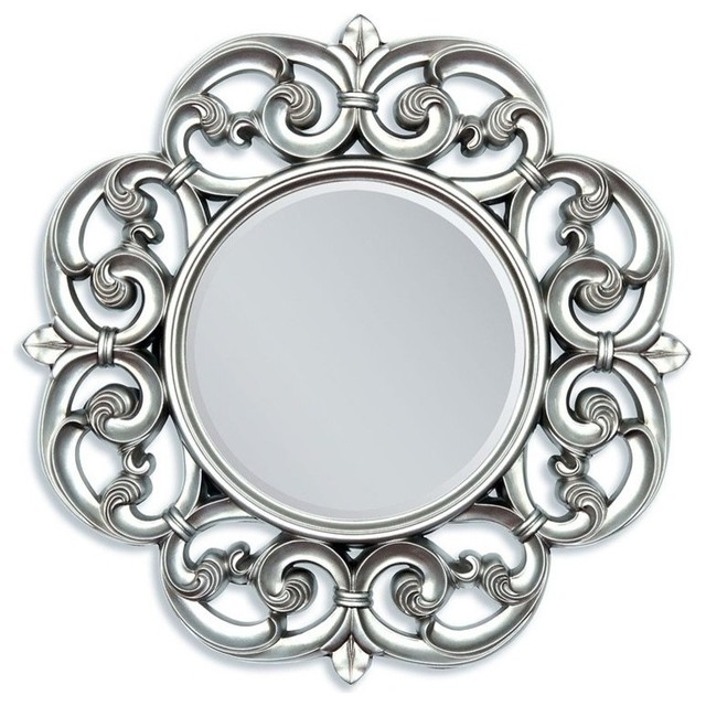 Acme Gerald Accent Wall Mirror, Silver
