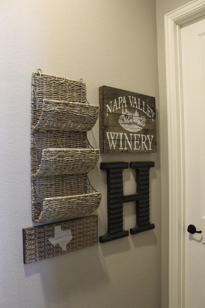 Inspiration for a transitional hallway remodel in Dallas