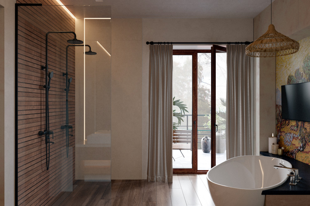 Спальня с библиотекой