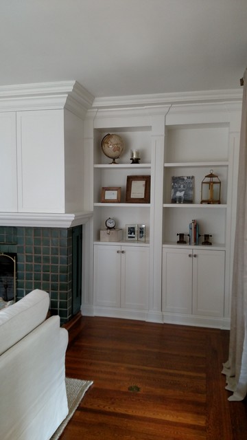 Built-In White Cabinet - Traditional - Family Room - New 