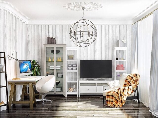 Дизайн-перепланировка стандартной однокомнатной квартиры