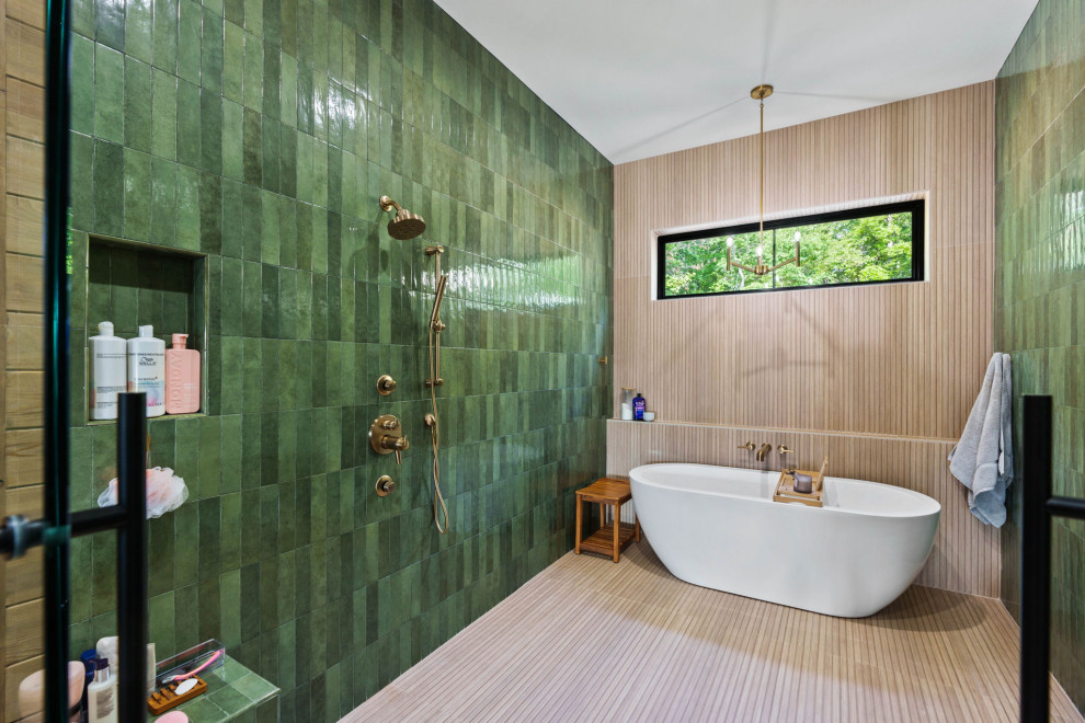 Example of a country home design design in Oklahoma City