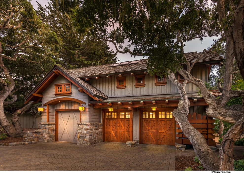Clifftop Abode Craftsman Garage Sacramento by Bruce Olson