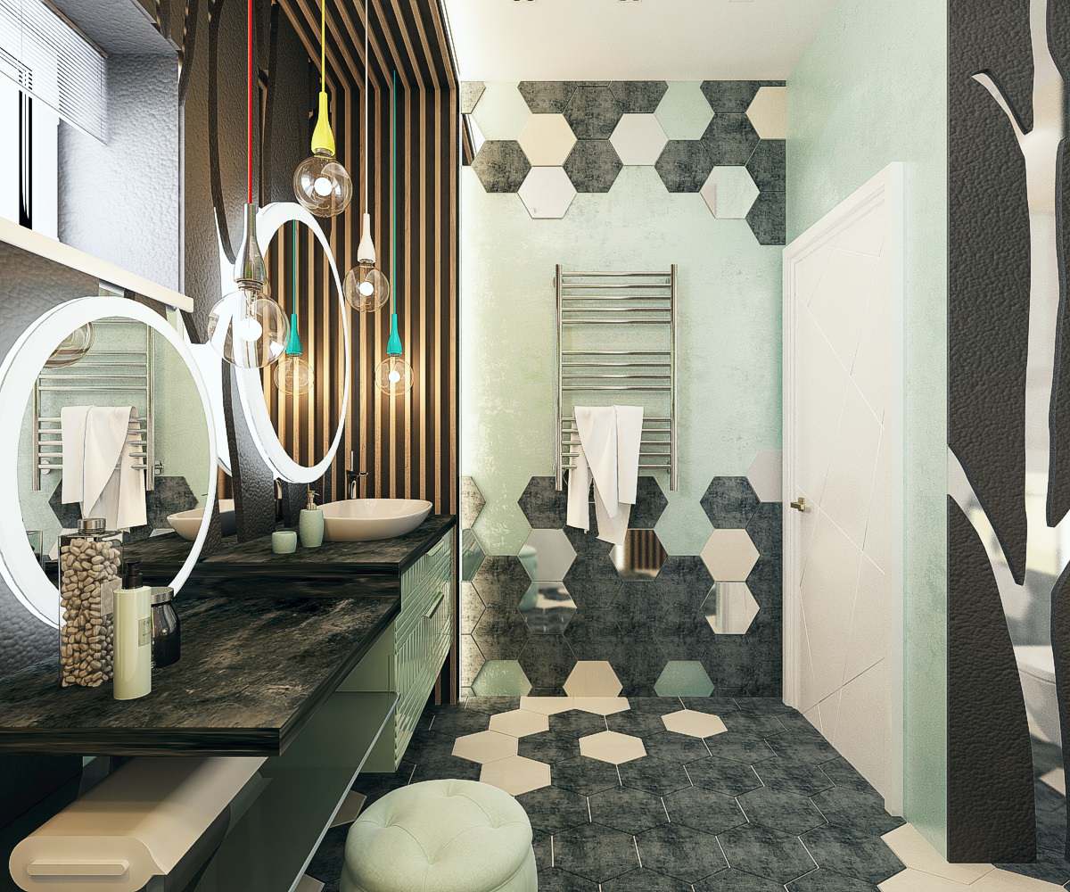 Ванная комната в частном домовладении 5