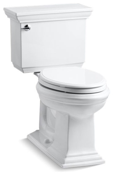 Kohler Memoirs Stately 2-Piece Elongated 1.6 GPF Toilet, White