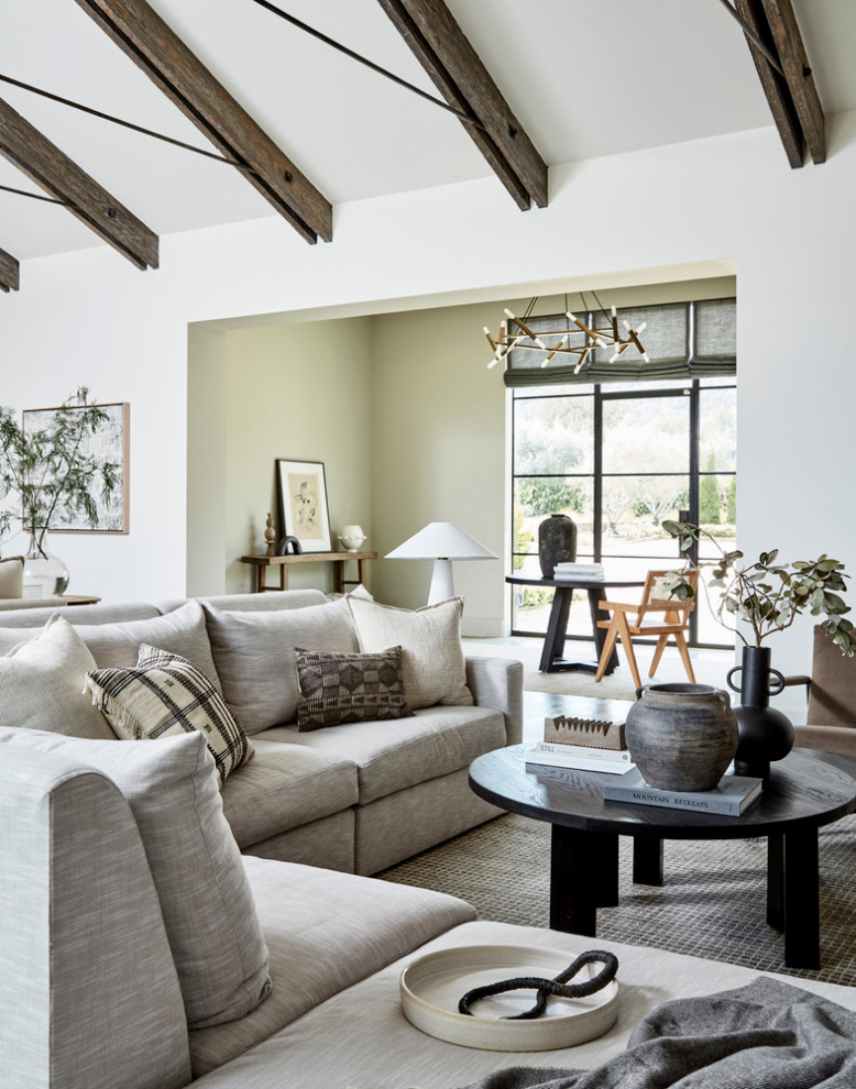 Inspiration for a country family room remodel in San Francisco