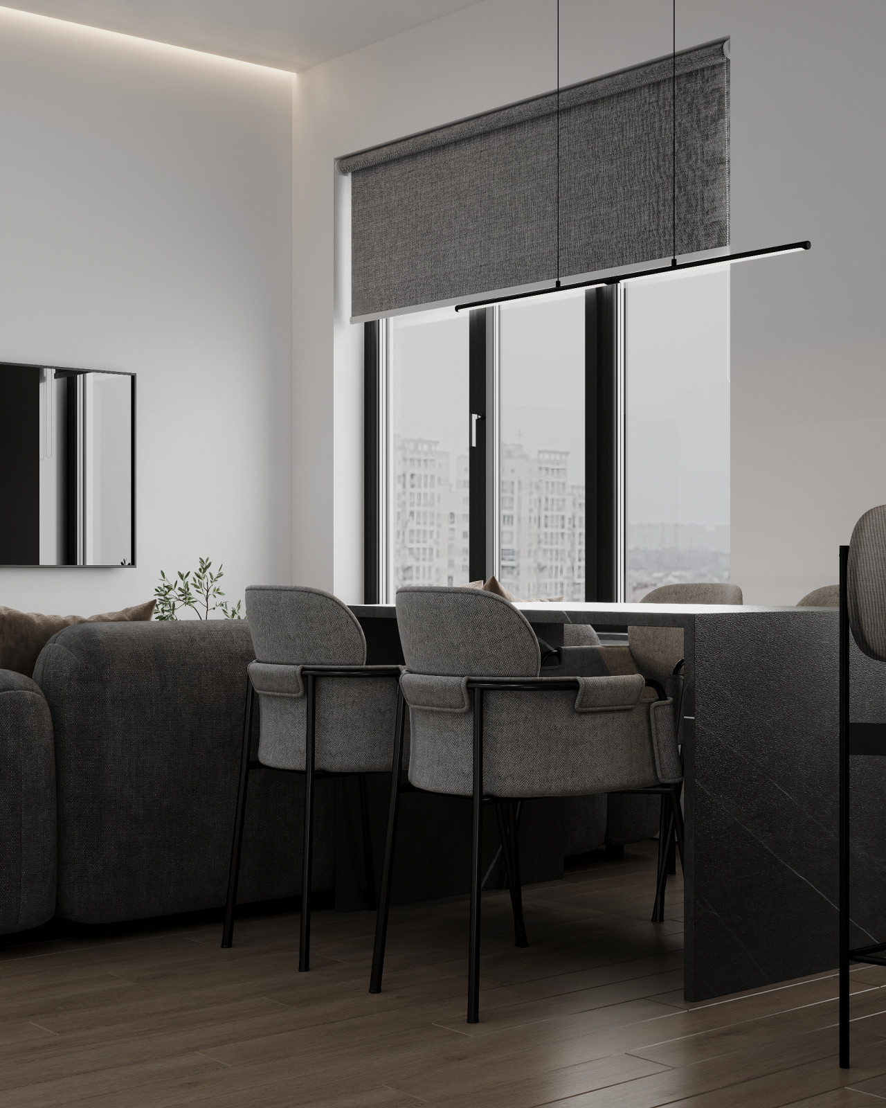 Дизайн интерьера квартиры 58 кв.м. в ЖК Level Амурская