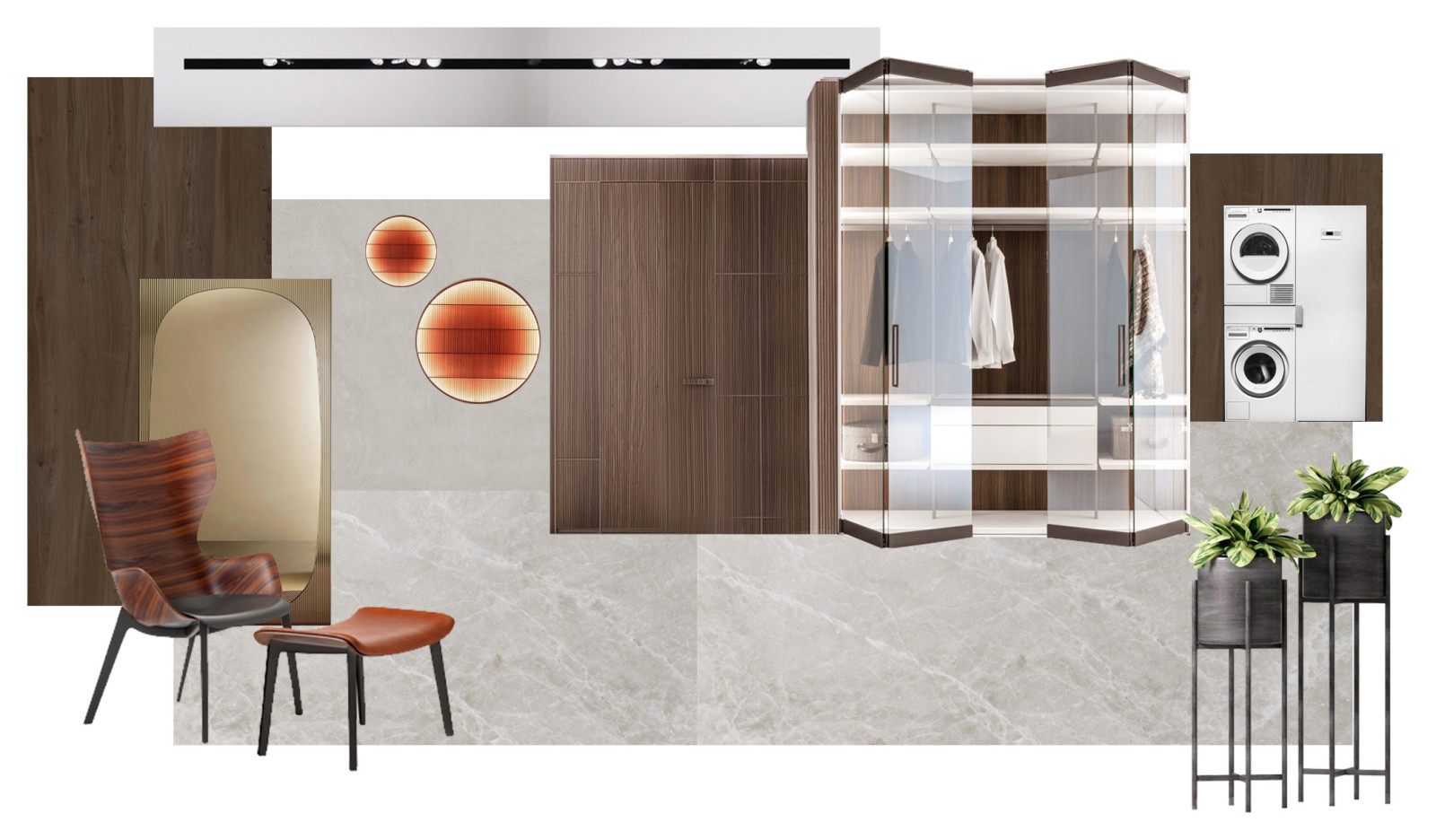 Эскизный проект двухуровненой квартире в современном стиле