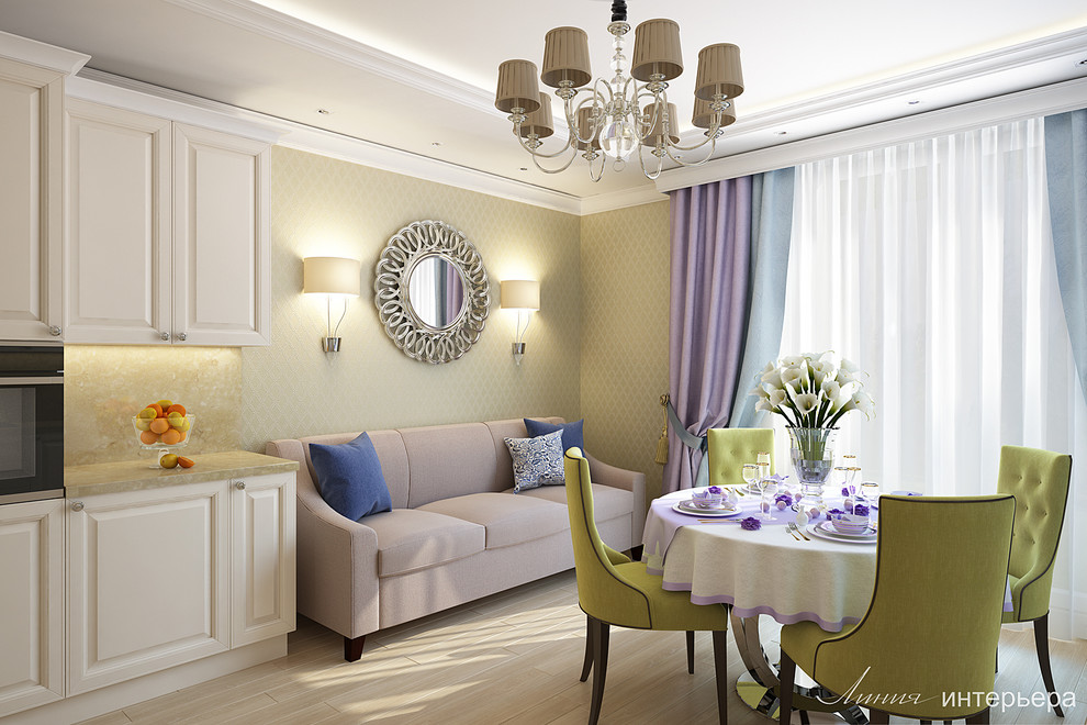 Дизайн квартиры в стиле неоклассика.