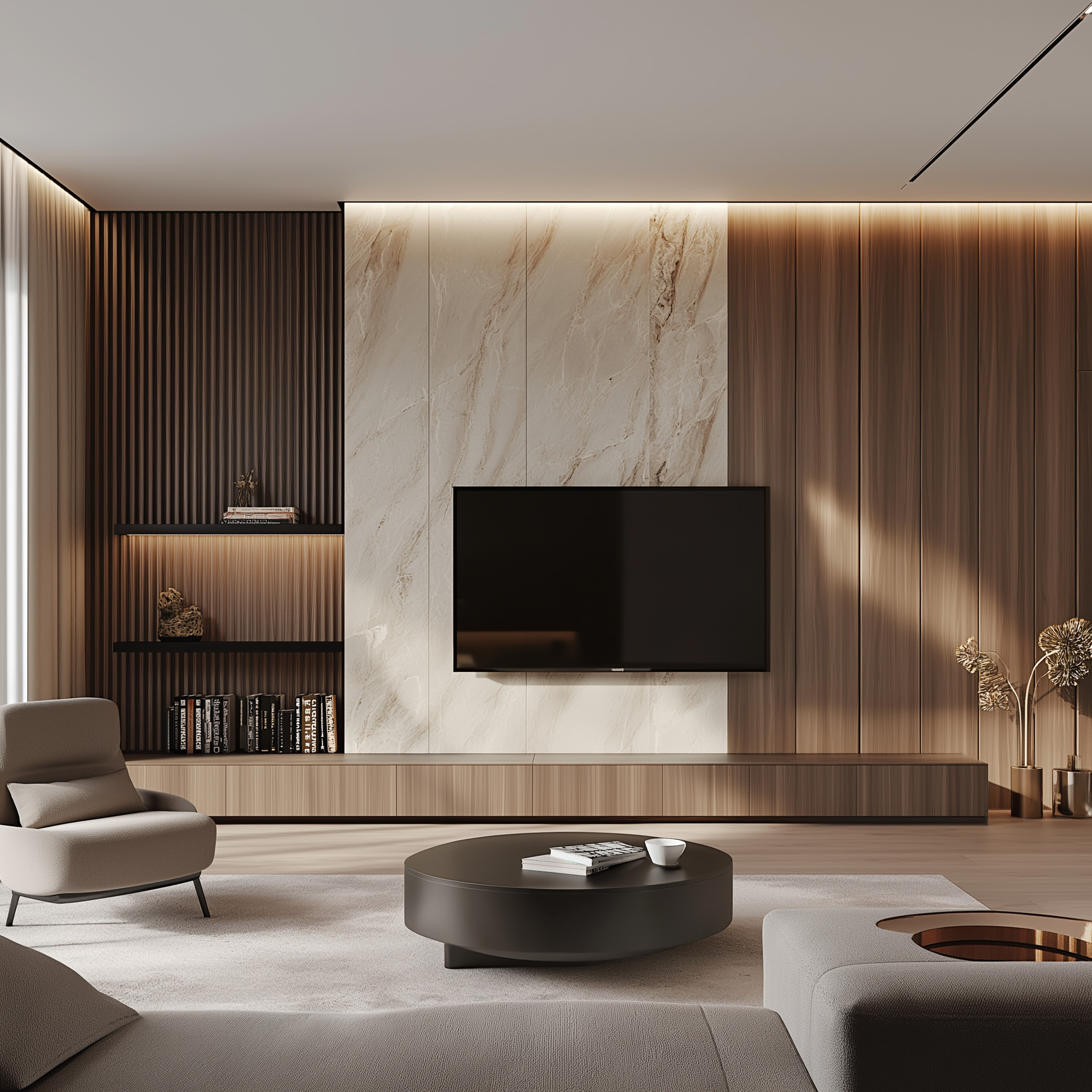 Living Area Family Room Design