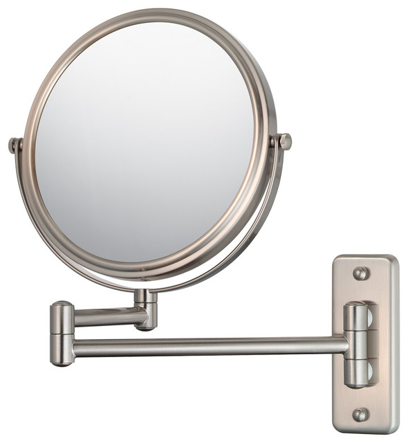 Double Arm Wall Mirror With 5x And 1x Magnification Italian Double Arm Wall Mirror With 5x And 1x