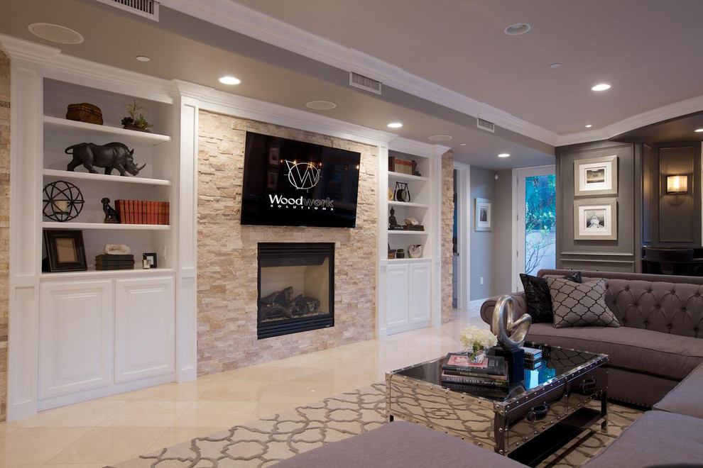 Entertainment Centers - Custom, Orange County - Transitional - Family