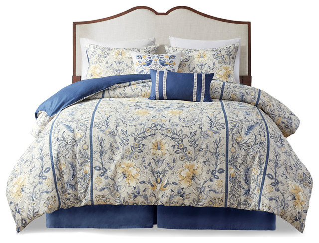 Harbor House Livia 6 Piece Cotton Comforter Set Multicolor, King ...