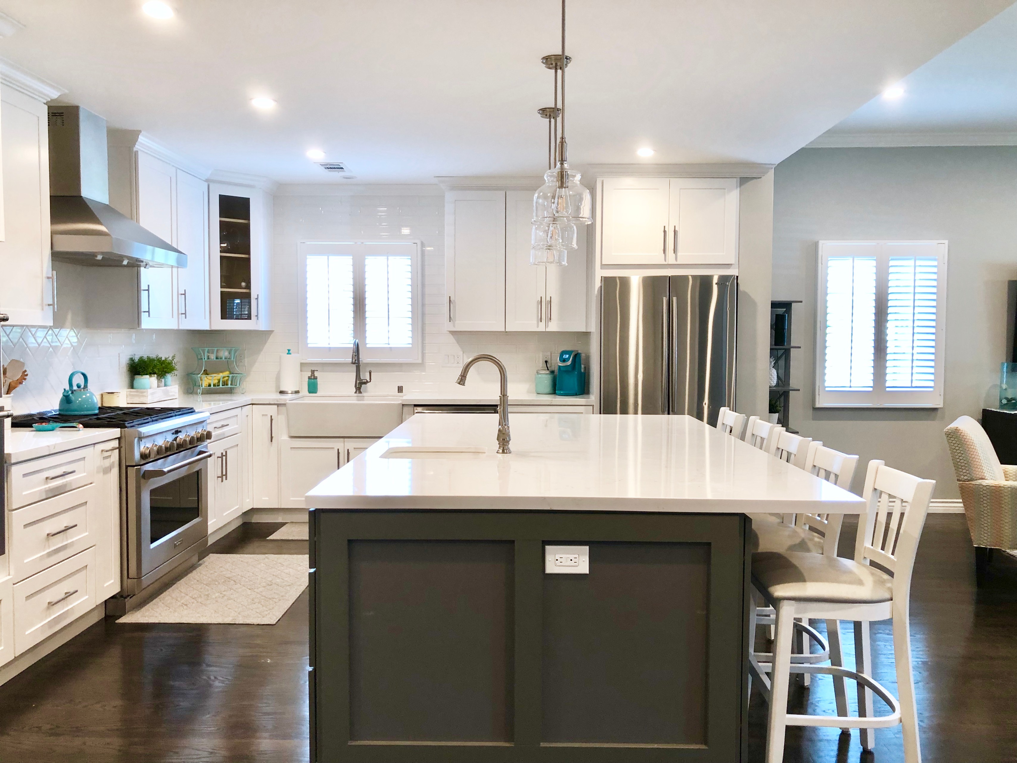 Complete Kitchen Remodel and Living Room Addition to an Existing Home; Installat
