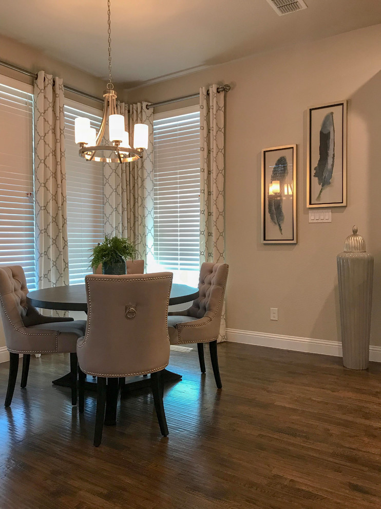 Mid-sized minimalist kitchen/dining room combo photo in Dallas