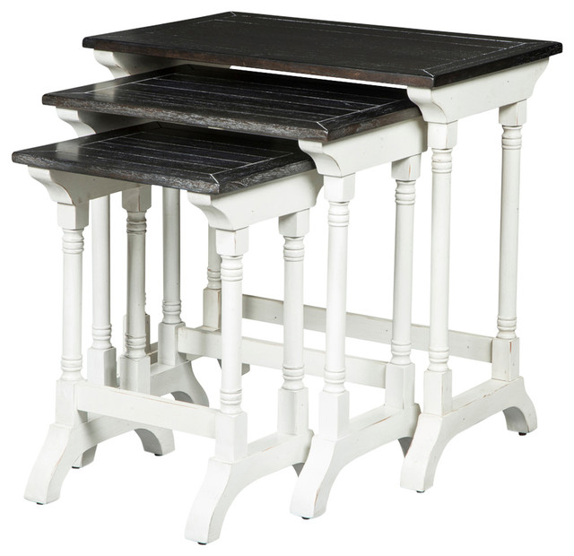 3 Piece Carriage House Nested Table Set European Cottage Farmhouse Coffee Sets By Gwg - European Cottage Coffee Table 3 Piece Carriage House Nested Table Set European Cottage Farmhouse Coffee Sets By Gwg - European Cottage Coffee Table