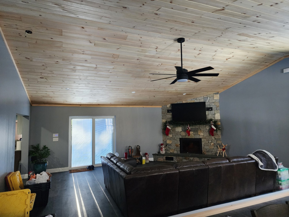 Fryeburg Addition- New England Family Room Addition, Traditional Yet Rustic