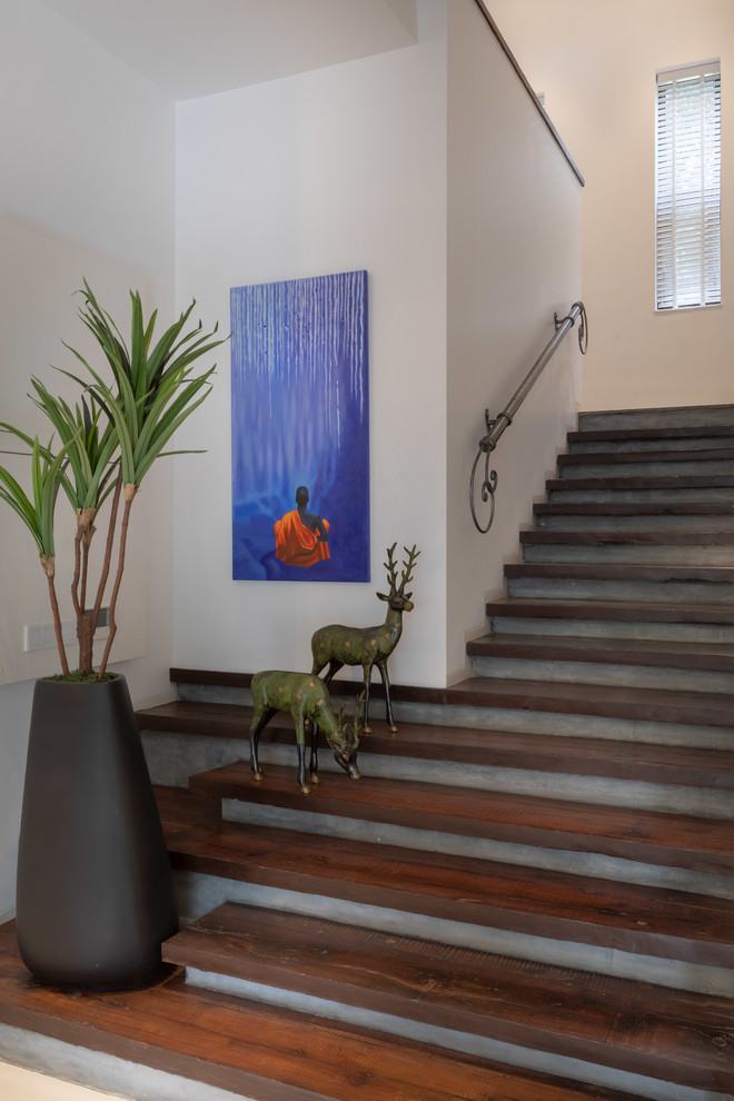 Staircase - contemporary staircase idea in Hyderabad