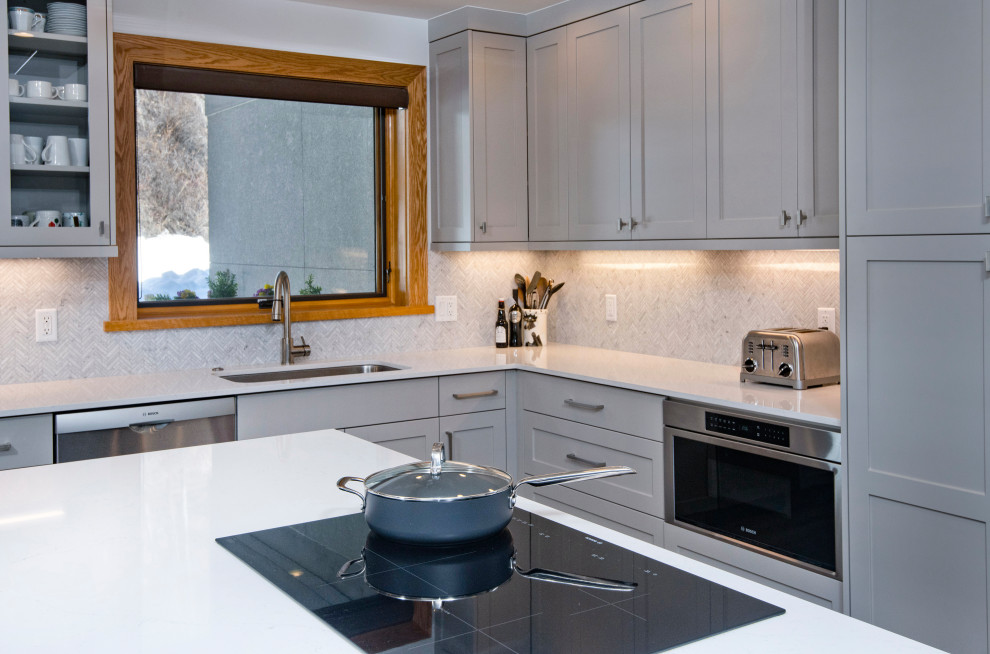 Kitchen - transitional kitchen idea in Denver