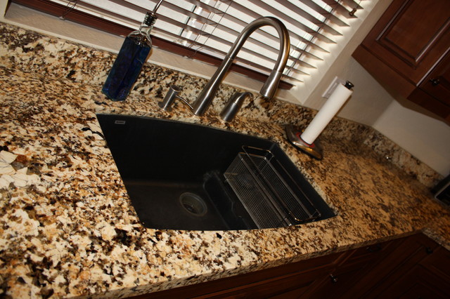 Granite Countertop Undermount Sink Traditional Kitchen