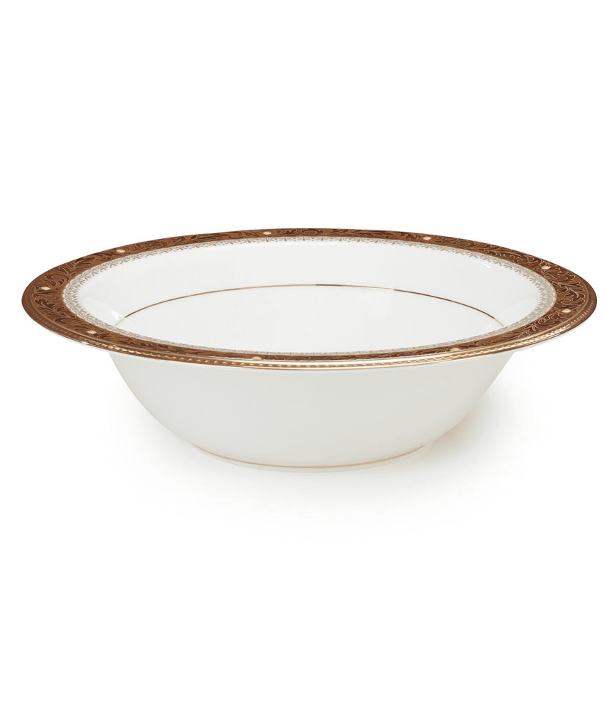 Noritake Xavier Gold Round Serving Bowl Traditional Serving And Salad Bowls By Unique Gifts
