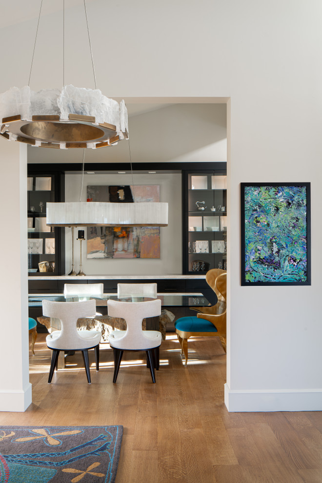 Dining room - transitional dining room idea in Phoenix