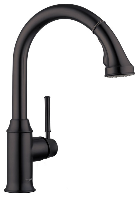 Hansgrohe 04215 Talis C 1.75 GPM Pull Down Kitchen Faucet HighArc - Matte Black